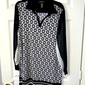 Beautiful thin, soft long shirt with sheer sleeves